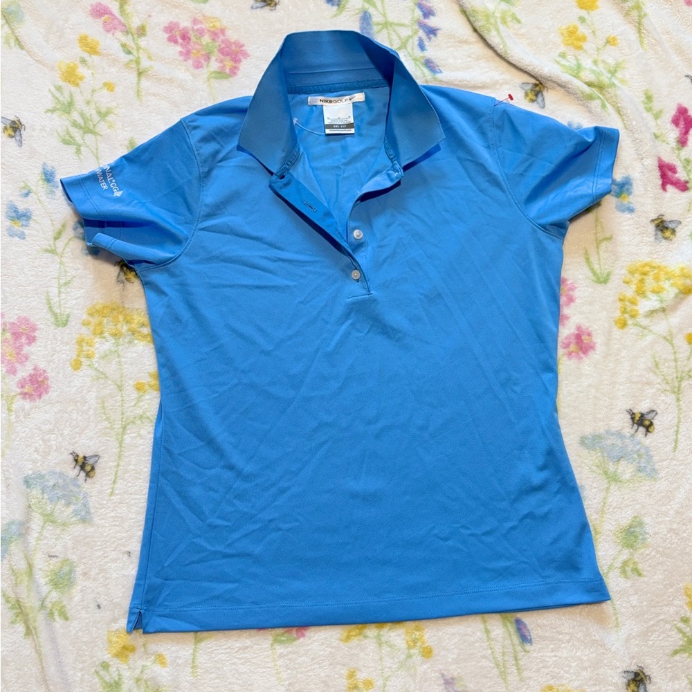 Sky Blue Fitted Polo Shirt